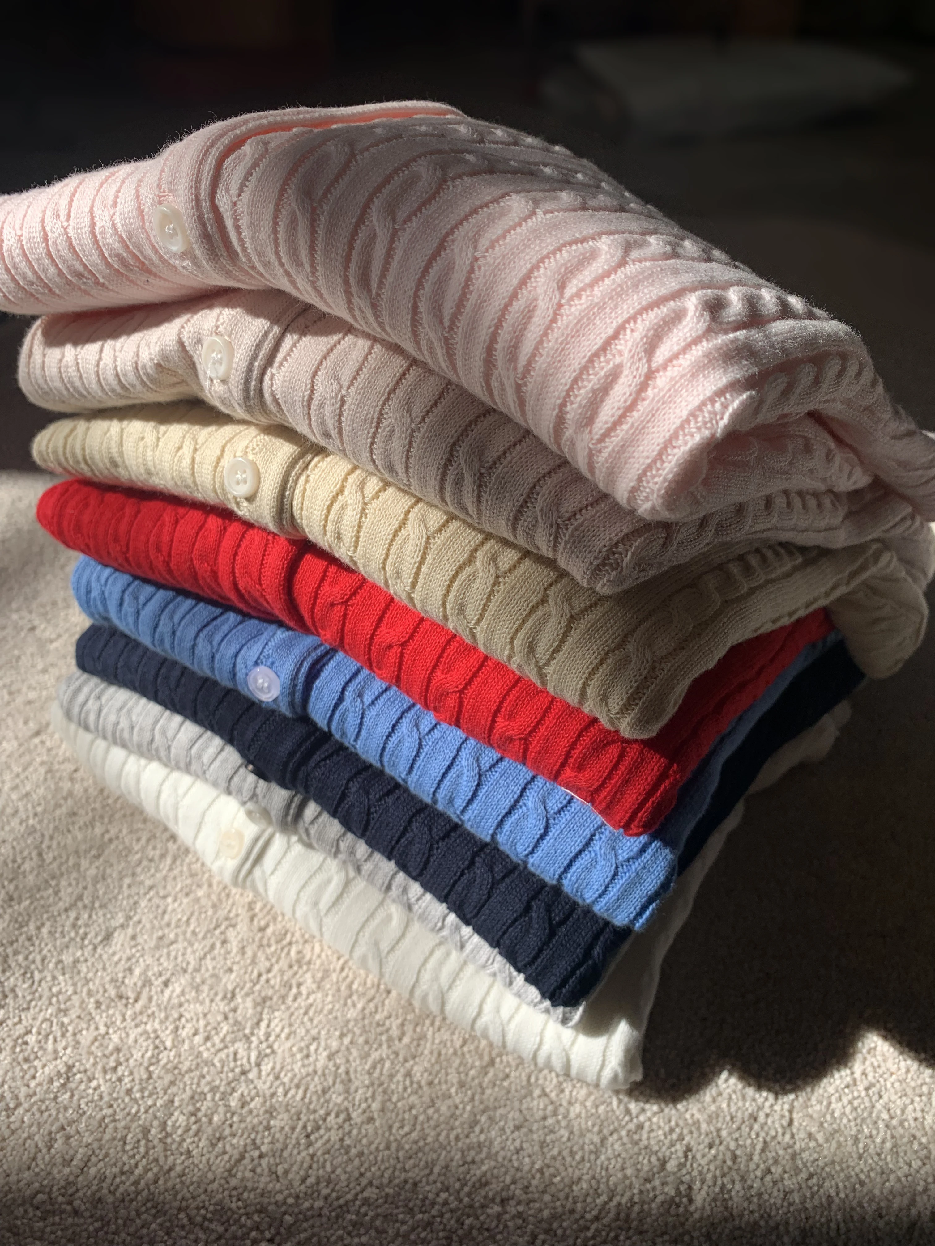 New Red Twist Flower Knitted Sweater Cardigan O-Neck Single Breasted Long Sleeve Slim Coat Vintage Streetwear Simple Crop Top