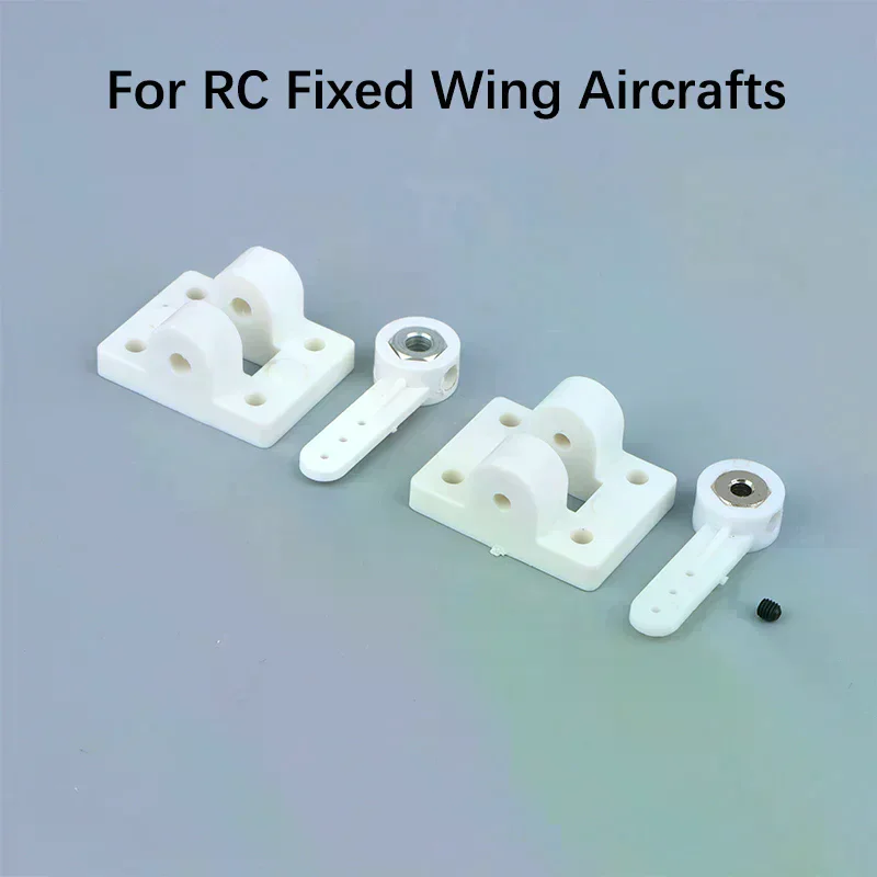 /Cna/Landing Gear Front Wheel Steering Steering Arms+Mounts Suitable for RC Fixed Wing Aircrafts DIY Parts 1 Set