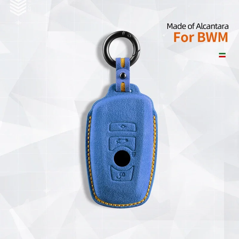 

Новый замшевый защитный чехол для автомобильных ключей для BMW 3 4 5 серии 530i 550i 320i F20 F21 F30 F31 F25 F01 F02, аксессуары для автомобильных ключей