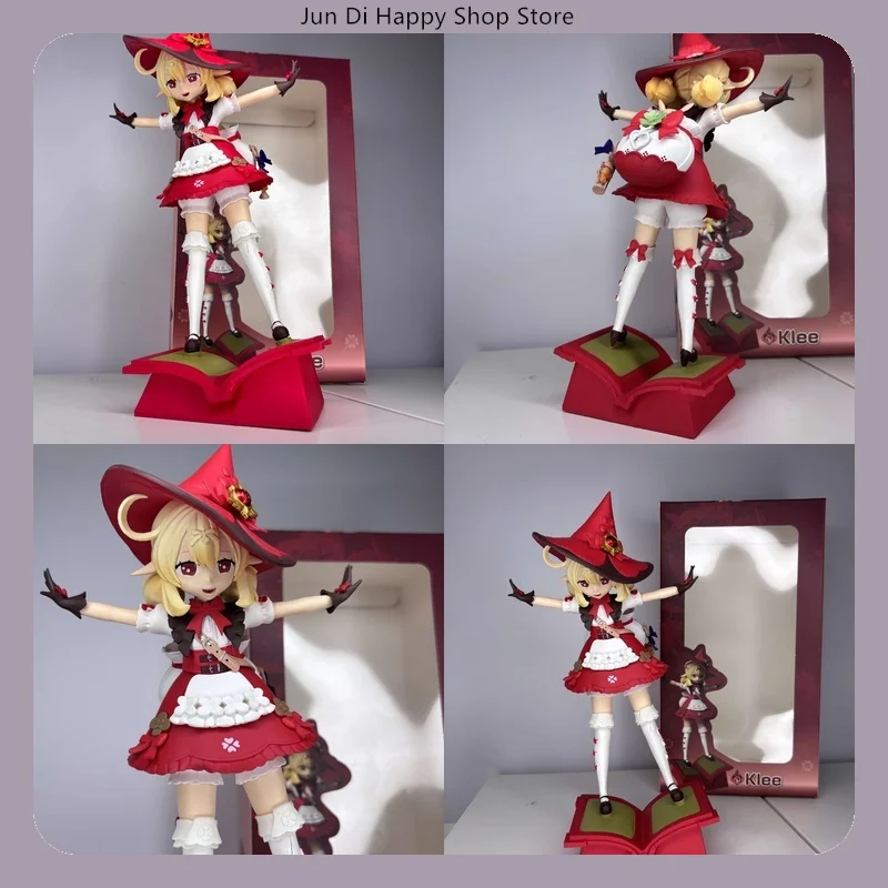 

28 см Genshin Impact Klee Little Witch Miko Spark Knight аниме фигурка модель статуя коллекция украшение для рабочего стола орнамент игрушка Gif