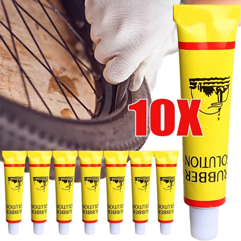 1-10pcs Car Tire Repairing Glue Tyre Inner Tube Puncture Repair Tools Motorcycle Bike Universal Portable Repairing Glues