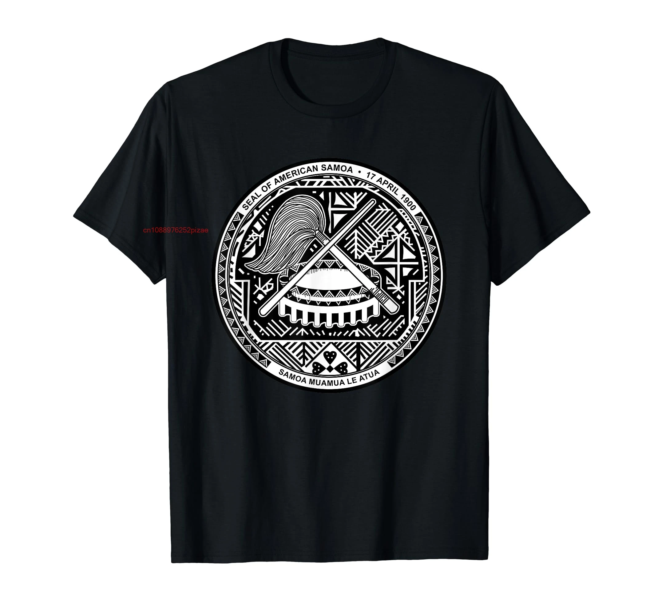100% Cotton American Samoa Coat of arms Tee Flag souvenir T-Shirt MEN WOMEN UNISEX T Shirts Size S-6XL