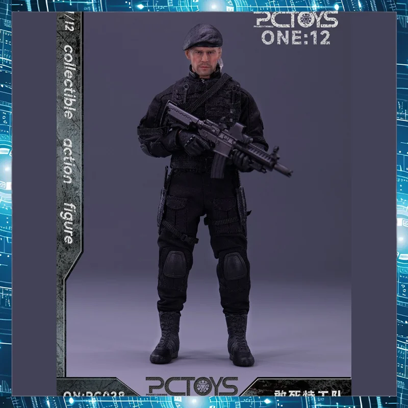 

6 Inch Pctoys 1/12 Scale Male Soldier Action Figure Dare To Die Special Agent Team Jet Pc029 Full Combat Uniform Collectible Toy