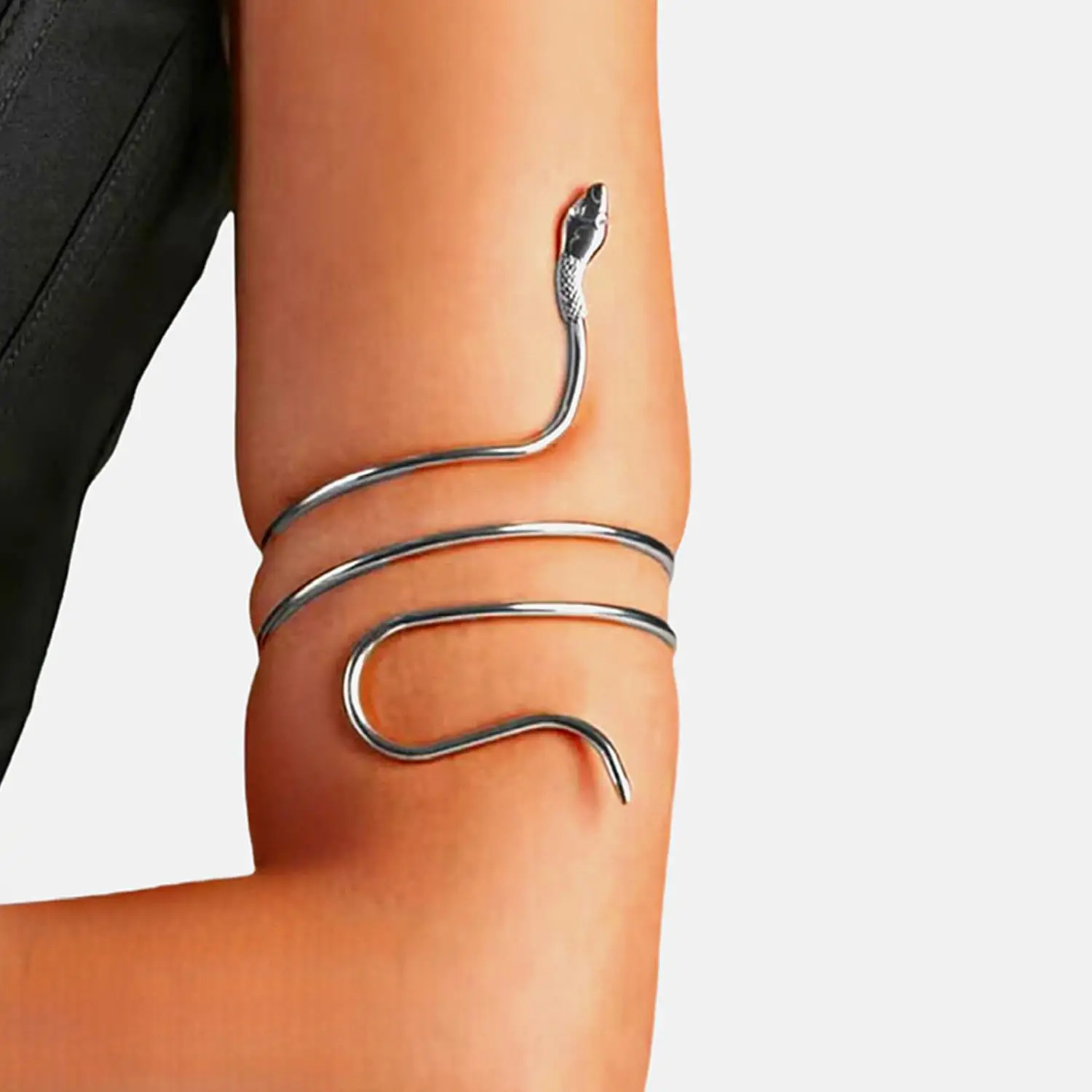 

Punk Coiled Snake Spiral Upper Arm Cuff Armlet Armband Bangle Women Jewelry Swirl Snake Arm Cuff Armlet Bracelet