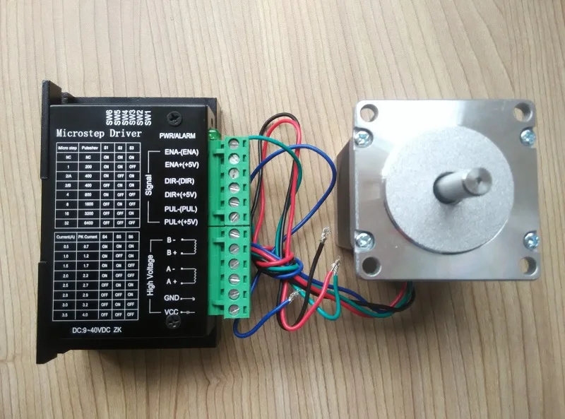 57 Stepper Motor Kit 57HS562804 Torque 1.2N.M Length 56MM + Driver 4A