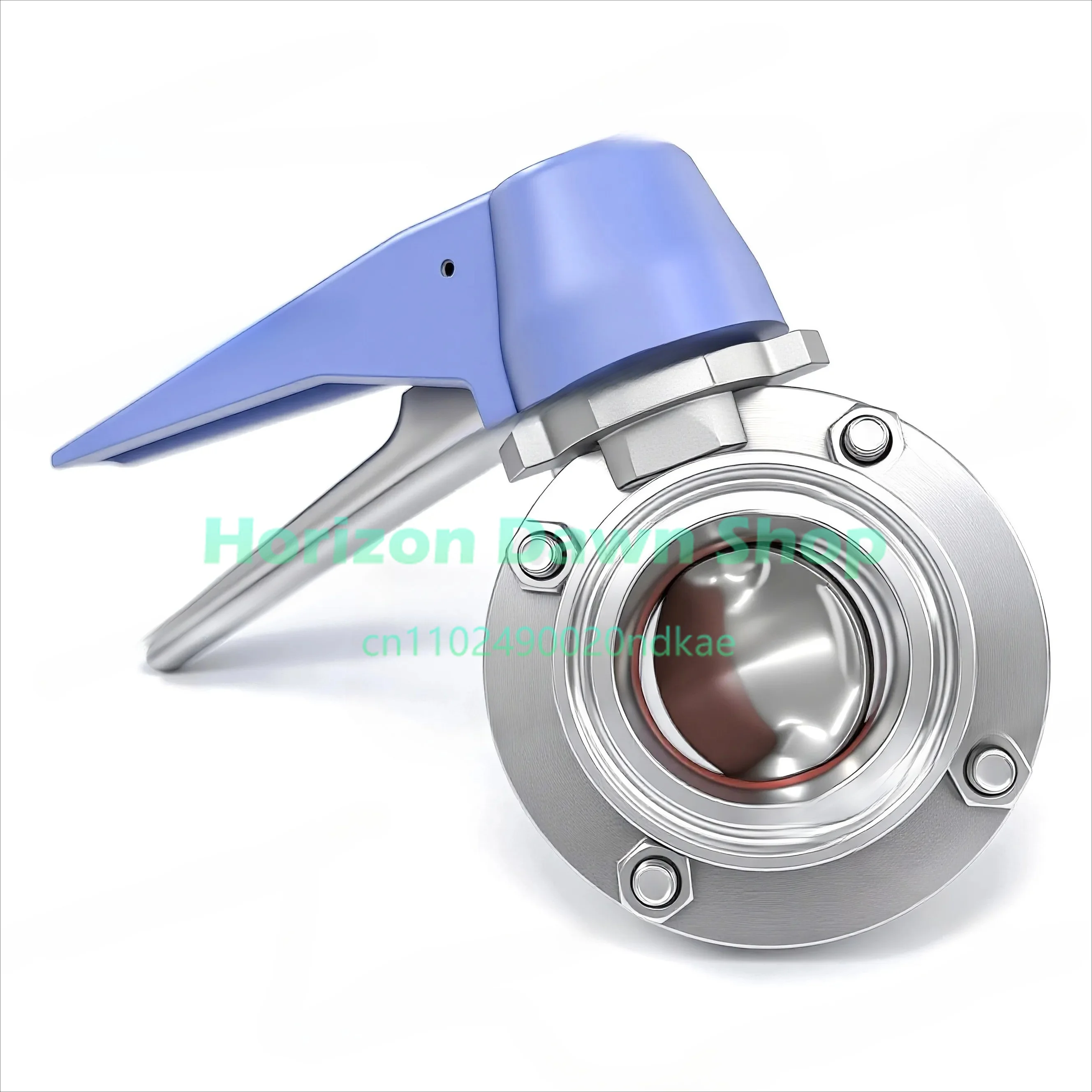304 Stainless Steel Duckbill Quick Install Butterfly Valve 316 Sanitary Manual Clamp Type Valve