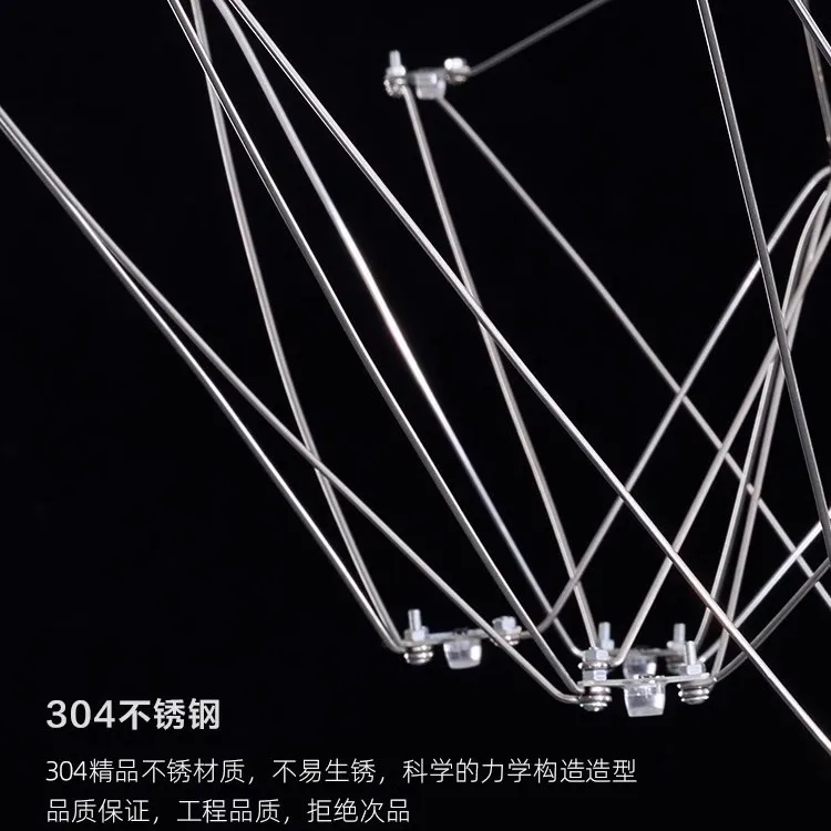 مصابيح مصممة فيلا المشاهير على الإنترنت الحديثة غرفة الطعام الإبداعية اليراع الغجر ضوء مكعب الفن غرفة المعيشة الثريا #4