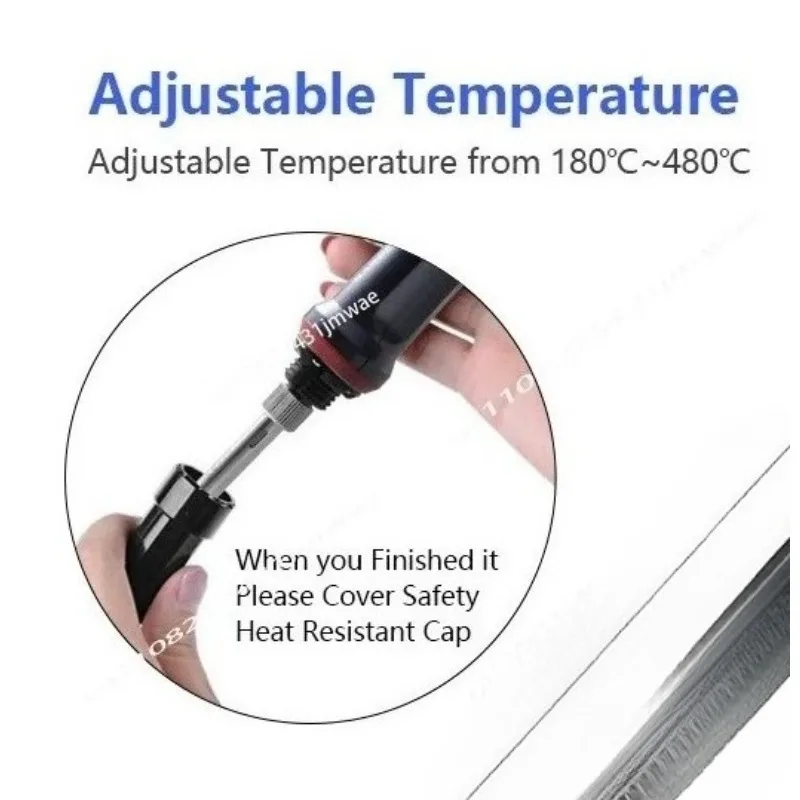 90W High-power Digital LCD Electric Soldering Iron 110V/220V Adjustable Temperature 4-core Solder