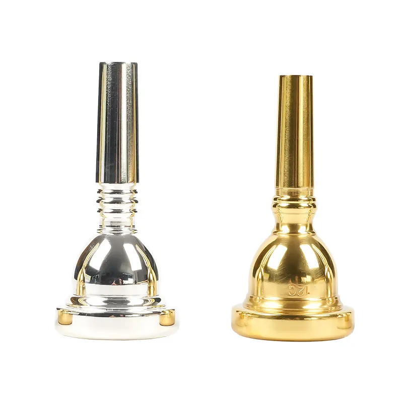 Alto/Tenor Trombone Mouthpiece Brass Trombone Blowing Nozzle Beginner Trombones Practice Tube Brass Instruments Accessories