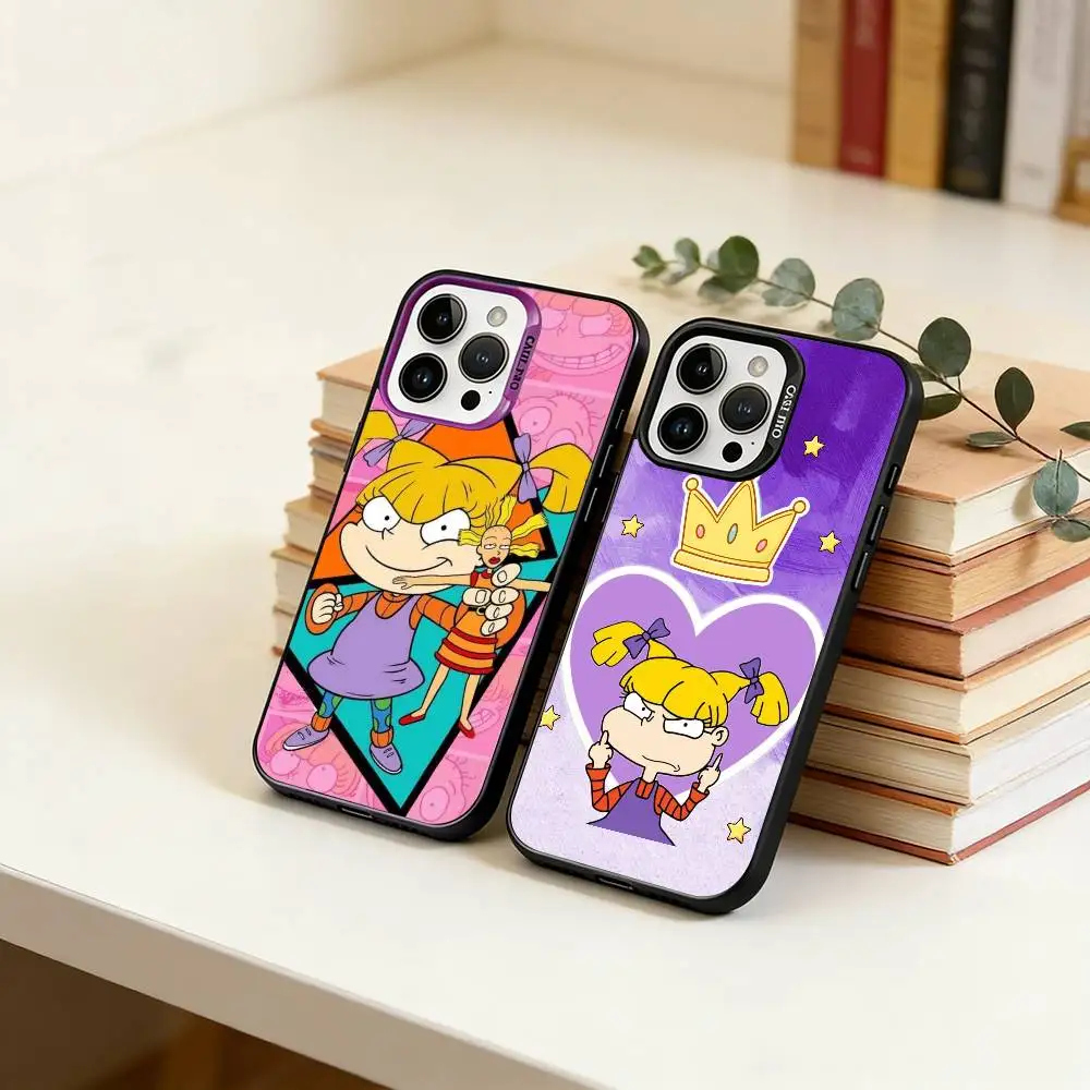 

R-Rugrats-Chuckie Finster Phone Case For iPhone 17,16,15,14,13,12,11 Plus,Pro Max,XS,Colorful Silver Phone case Funda Cover
