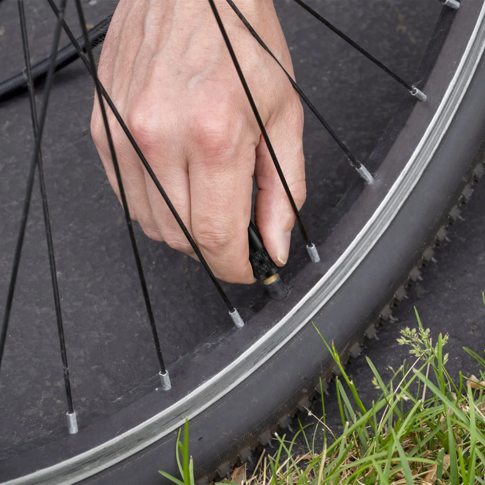 

2Pcs Cycling Valve Caps Precision Engineered Aluminum Alloy Tire Valve Covers Secure Fit Dirt Resistant for Bicycle Motorcycle