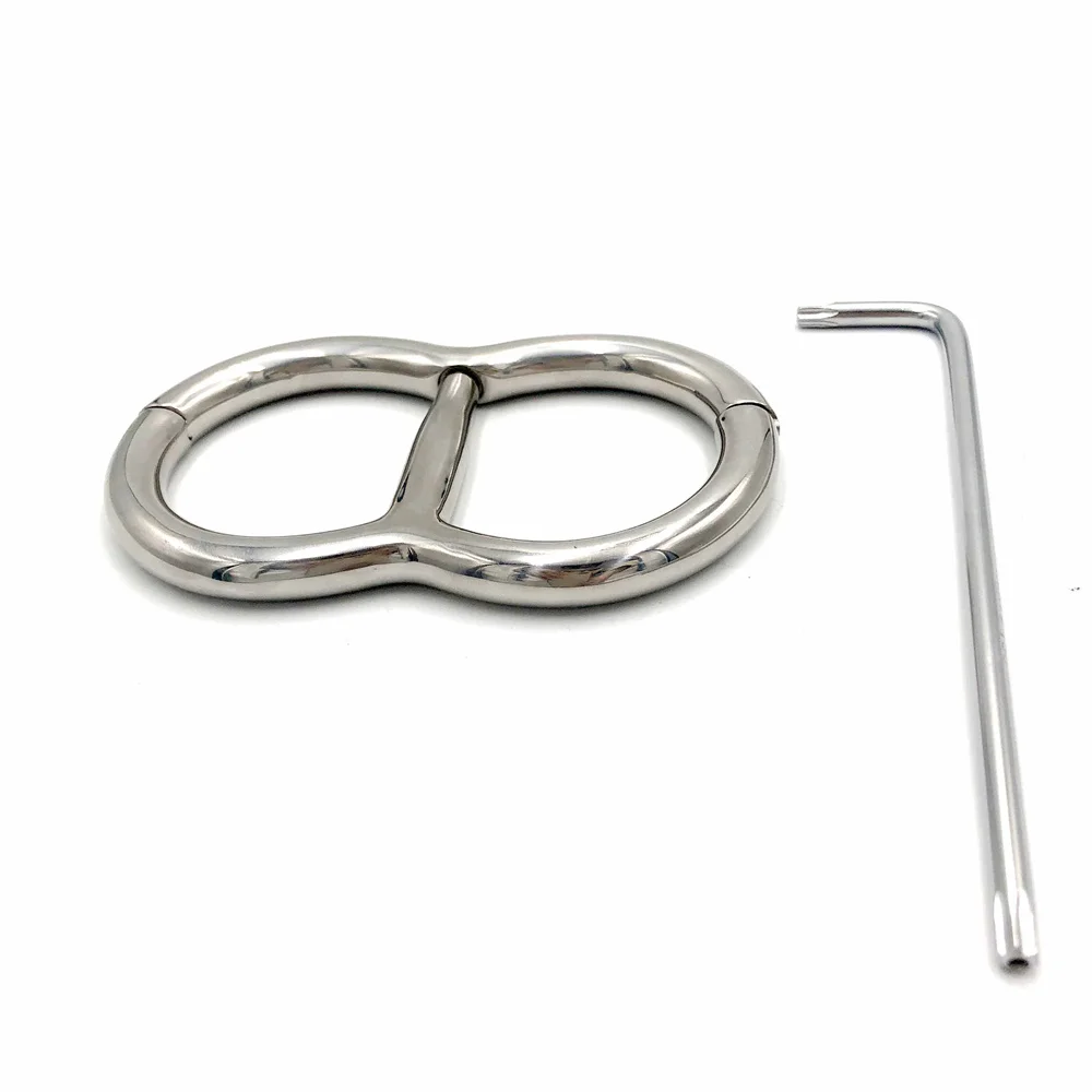 Latest Stainless Steel 8 Form Fixed Wrist Restraint Handcuffs Manacle Adult BDSM Bondage Sex Toy For Male Female