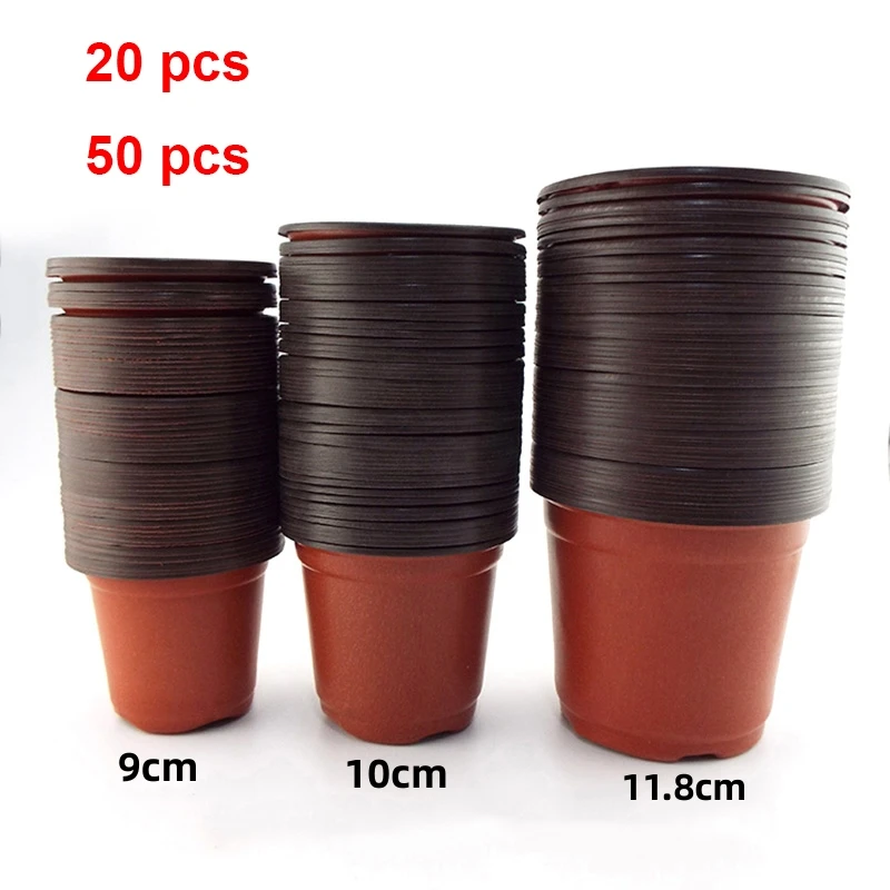 PP plastic flowerpot, plant seedling seed starter pot, nursery cup, and transplant garden accessories D4