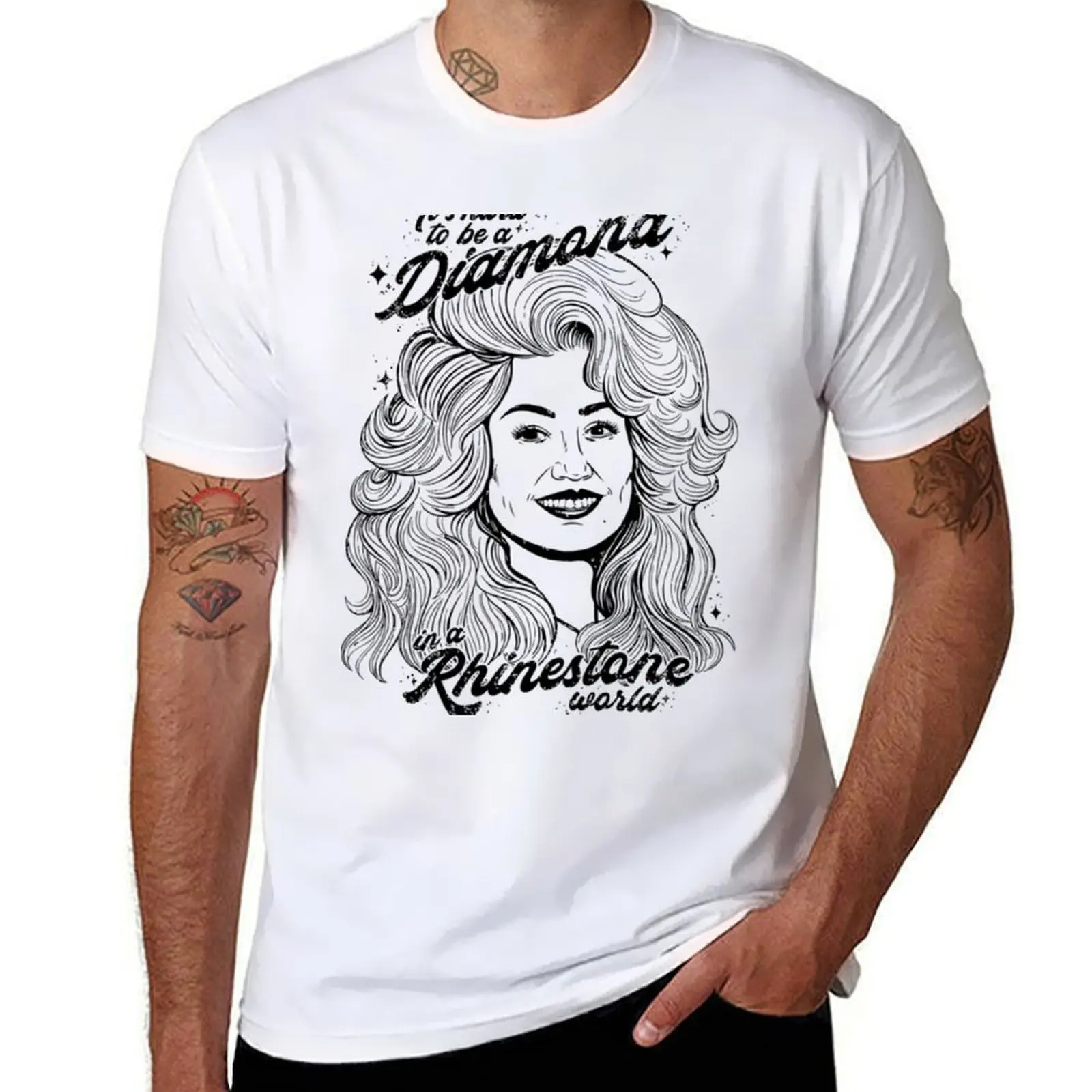 

Dolly Parton - It&x27;s Hard to be a Diamond in a Rhinestone World vol. 1 Ess T-Shirt funny t shirts man T-Shirt