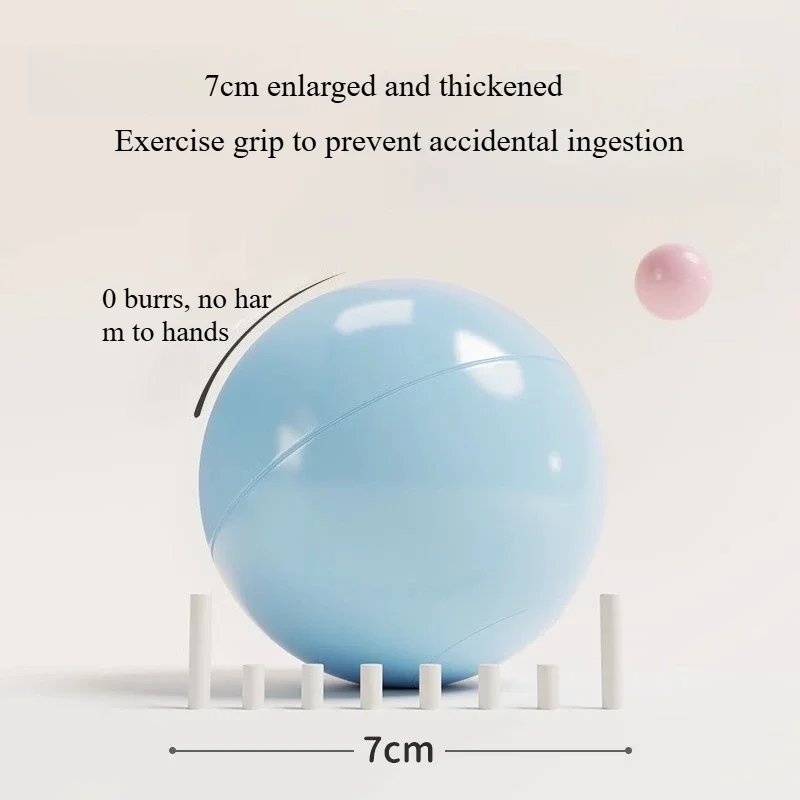 10 Pz 7 cm Pit Ball Ocean Ball Morbida PE Palline per recinzione per bambini Piscina d'acqua ecologica Ocean Wave Ball Pool Balls per giocattoli per bambini
