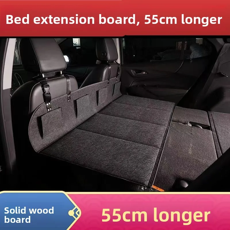Car Camping Bed Mat Foldable Extended Board Rear  Mattress Extended Head Protection Sleeping Essential Vehicle Storage Box