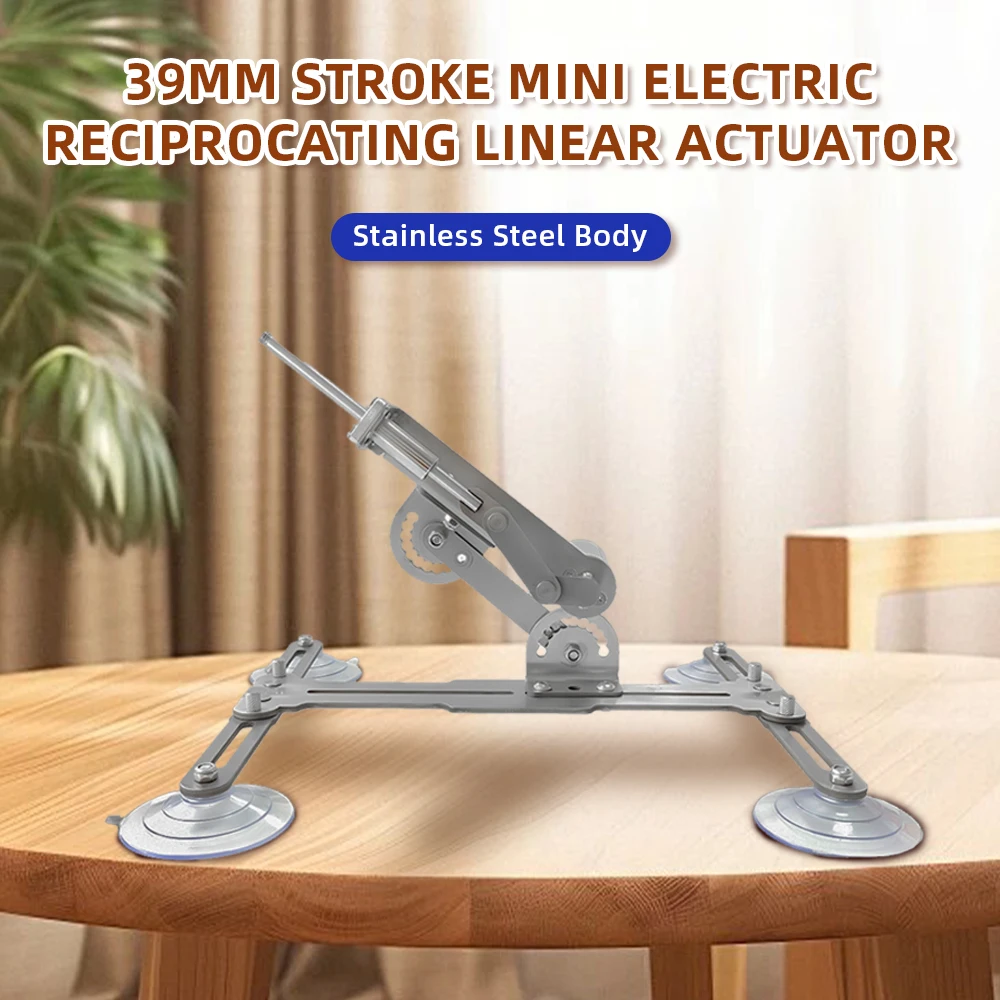 

Электрический линейный привод с ходом 39 мм, возвратно-поступательный линейный регулируемый угол, кронштейн из нержавеющей стали, нескользящая подставка для ног