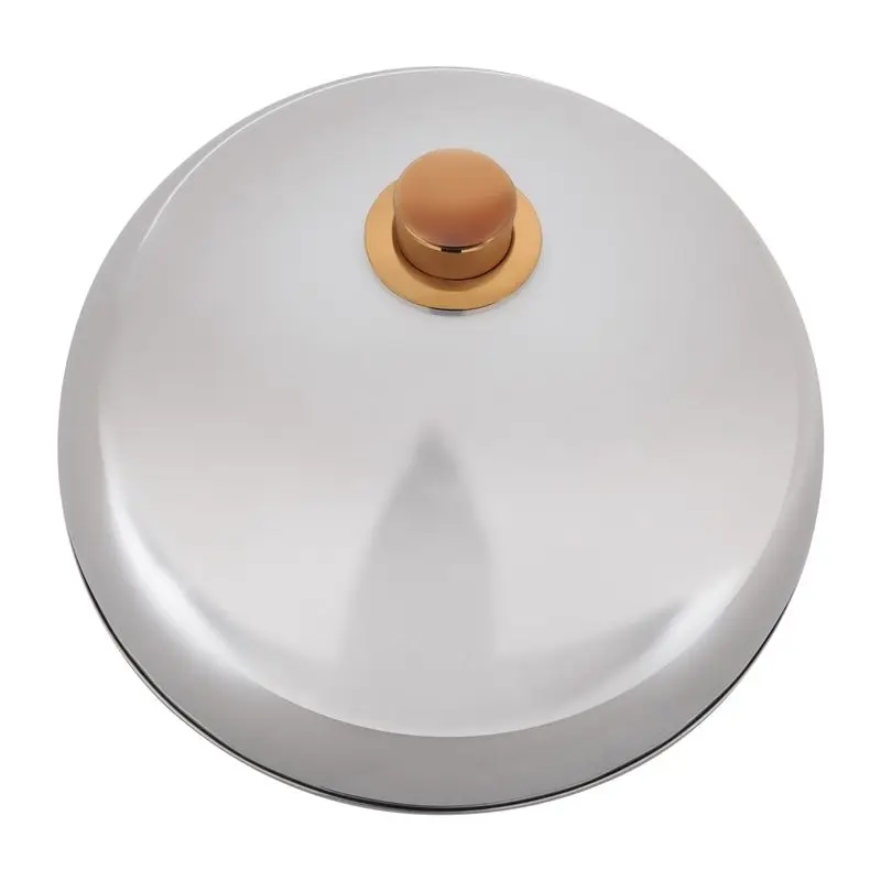 SEWS-12 Inch Stainless Steel Cheese Melting Dome And Steaming Cover,Polished Steak Cover,Cloche Serving Dish Food Cover,Best For