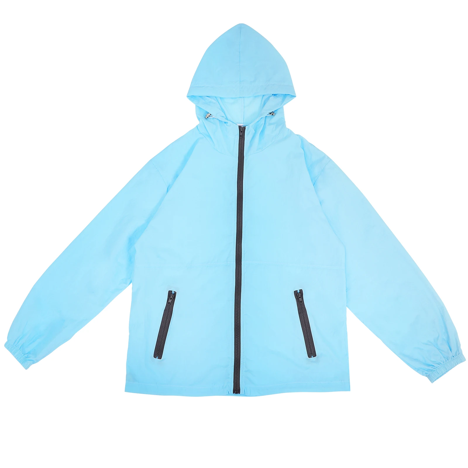 

1pcs Lightweight Hooded Jackets for Women Woven Fabric Casual Comfortable Long Time Wear Outdoor Spring Fall Raincoat Girls