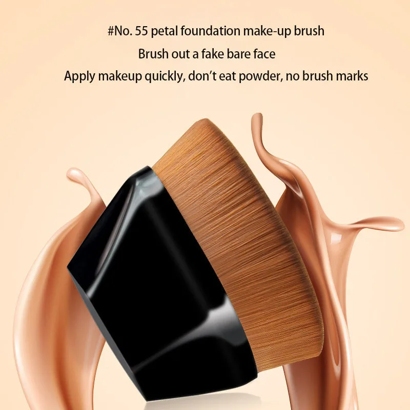 فرشاة مكياج سحرية محمولة ، فرشاة أساس احترافية ، مستحضرات تجميل كبيرة ، قاعدة ناعمة ، أحمر خدود الوجه ، بودرة التجميل ، جديدة #4