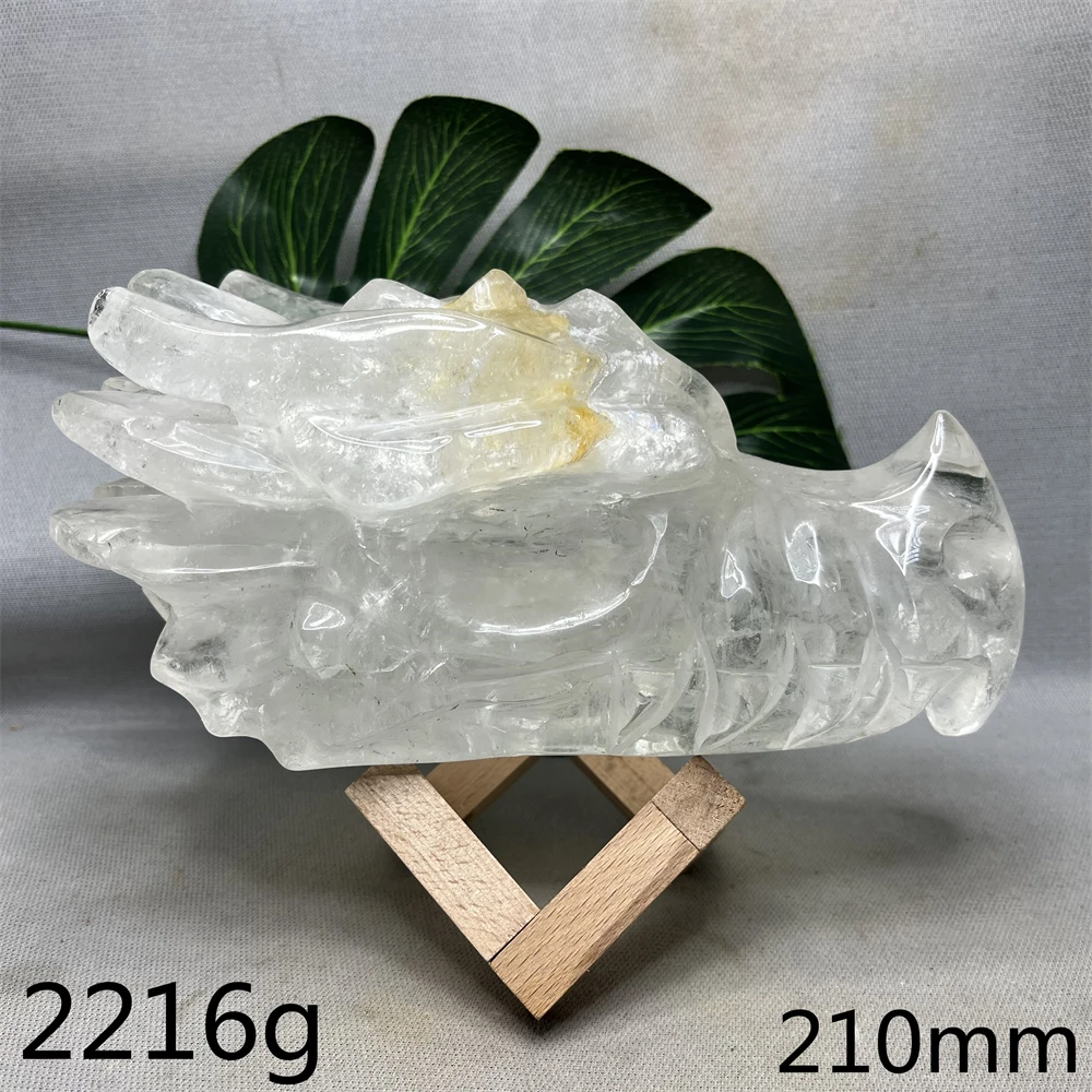 Natural Gemstone Clear Crystal Faucet Hand Carved Polished Home Room Decoration…