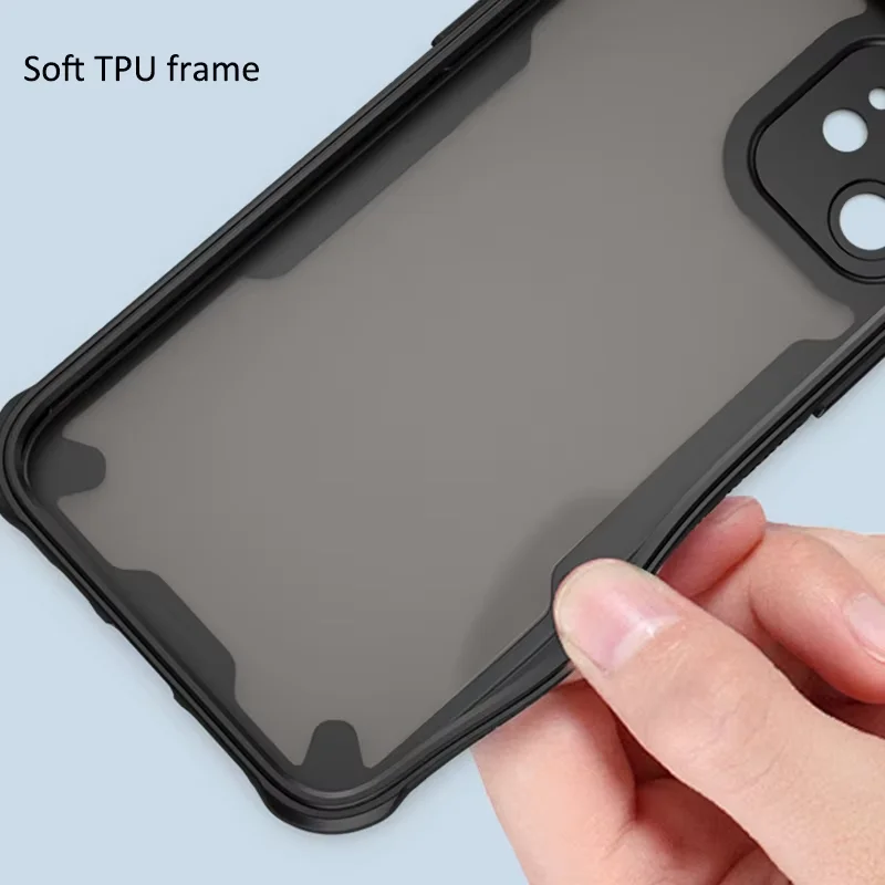 حافظة لهاتف أبل آيفون 16 16e 15 14 13 12 11 Pro XS Max Plus Mini SE3 SE2 XR 7 8 عدسات مقاومة للصدمات