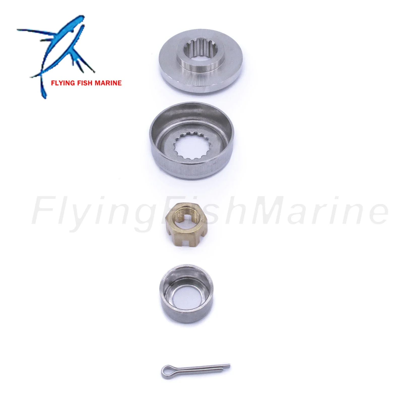 Propeller Spacer 688-45987-01 67F-45997-00 90389-25M00 Bush 90171-16011 Castle Nut 91490-40025 Cotter PIN for Yamaha 50HP-100HP