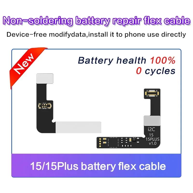 I2C สายเฟล็กซ์สำหรับ iPhone 15 14 13 12 11 PRO MAX I6S I2c BR-13 KC01 KC02S แท็ก KC03บนสายเคเบิล