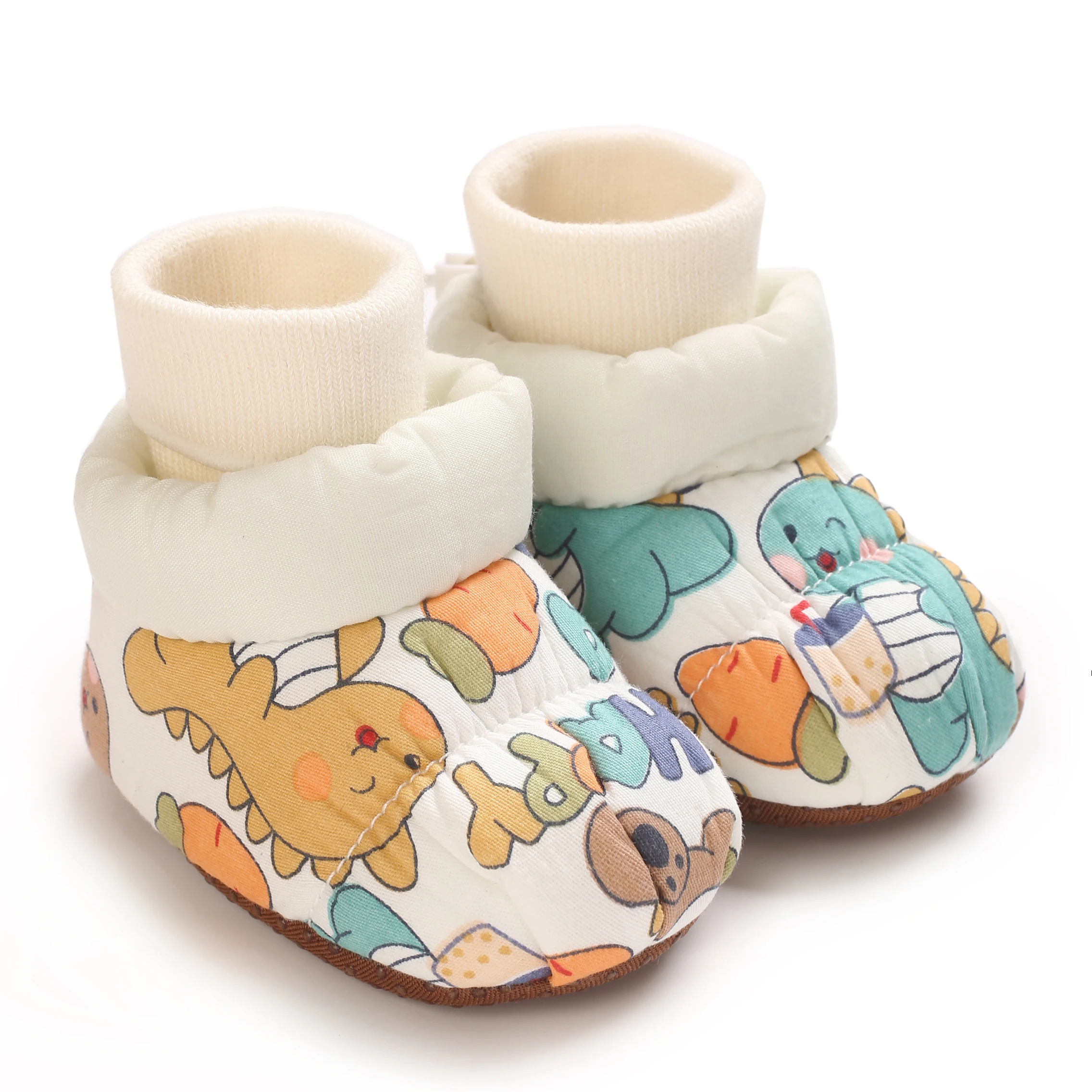 NEW 0-18M Baby Socks Soft Shoes Autumn And Winter Cartoon Pattern Style For Both Men And Women Anti Slip And Fashionable Design