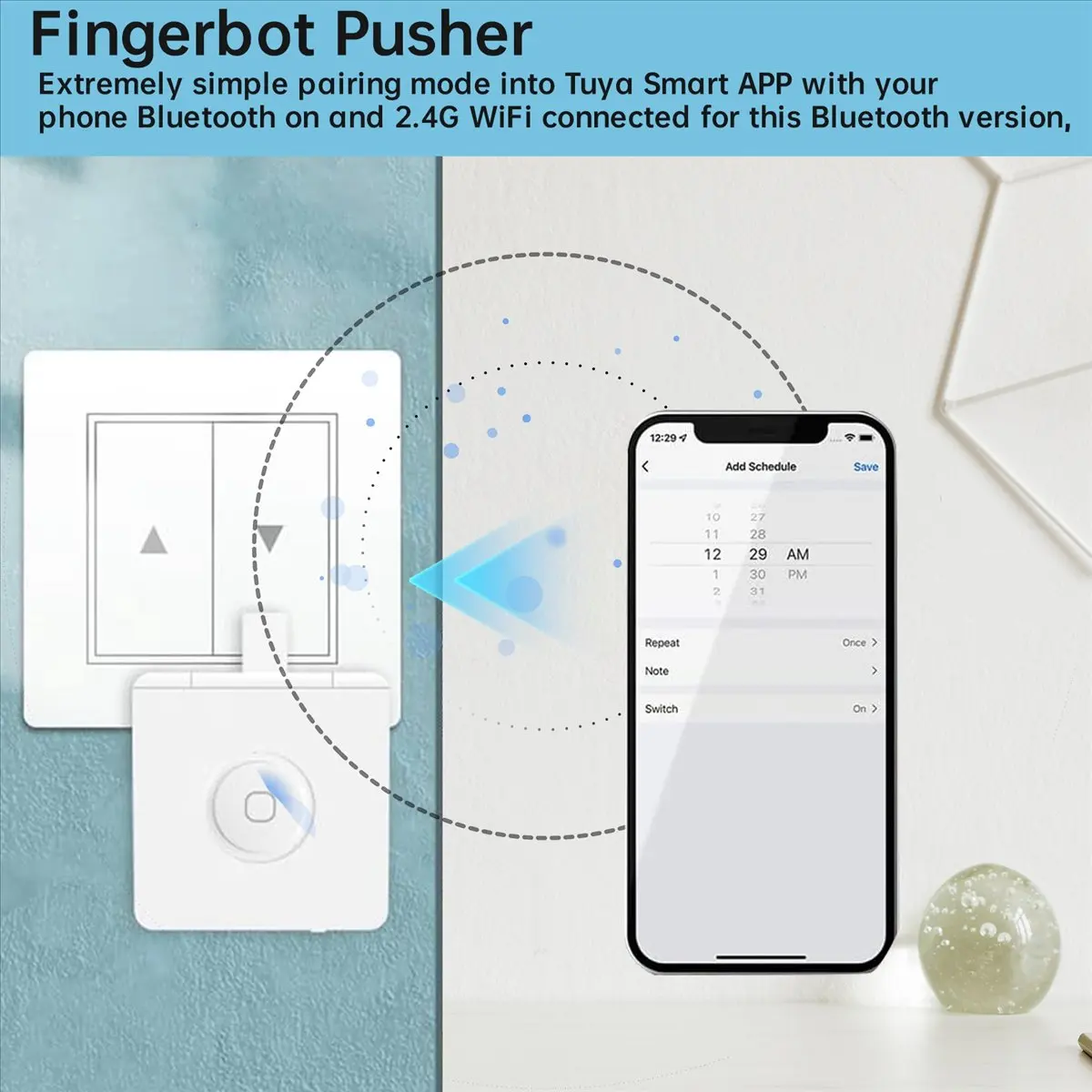 Brave- Tuya Smart Home Bluetooth Finger Robot Remote Control Fingerbot Switch Button Pusher for Smart Life App Voice Control