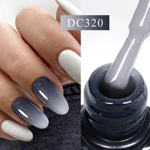 7ml 7ml Wärme Gummi -Basis -Gel -Nagellack -Gradienten -Änderung Farbe des Ouro Preto Glitter Gel Schluchzer Außen UV -LED -Lack der Kunst des Nagels 8 Hauptverkäufe t -Shirt leuchten im Dunkeln - №5