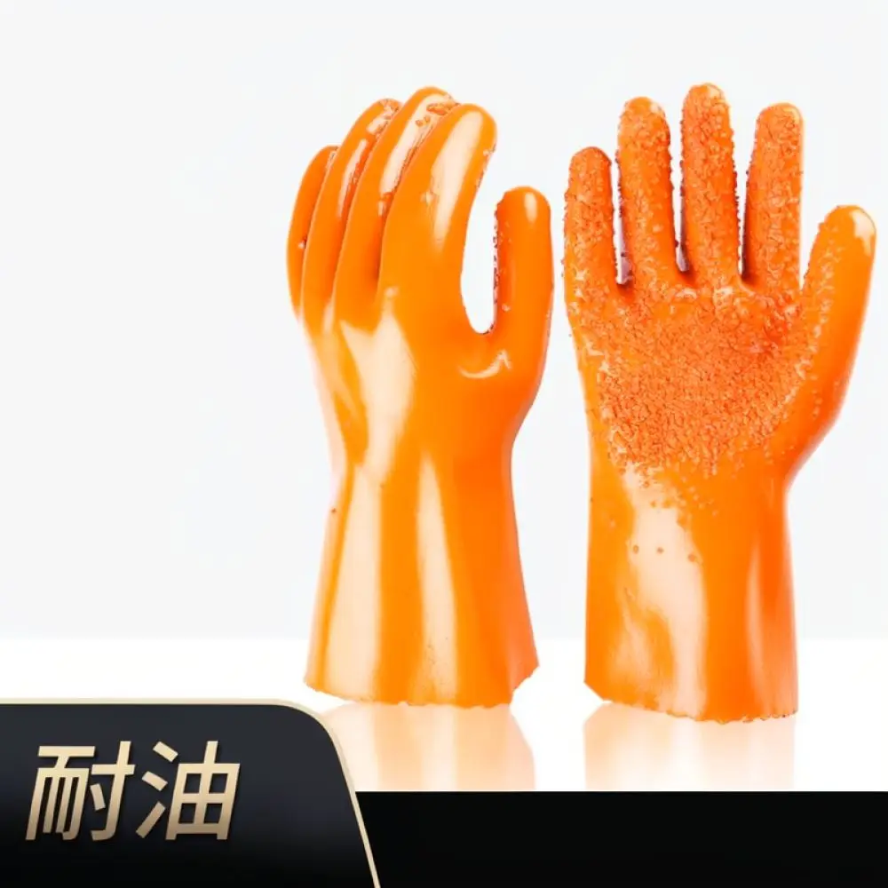 Full Dipped Rubber Protective Gloves Waterproof Anti Slip Acid Resistant For Fangzhuo Chemical Handling Mechanical Site Gear