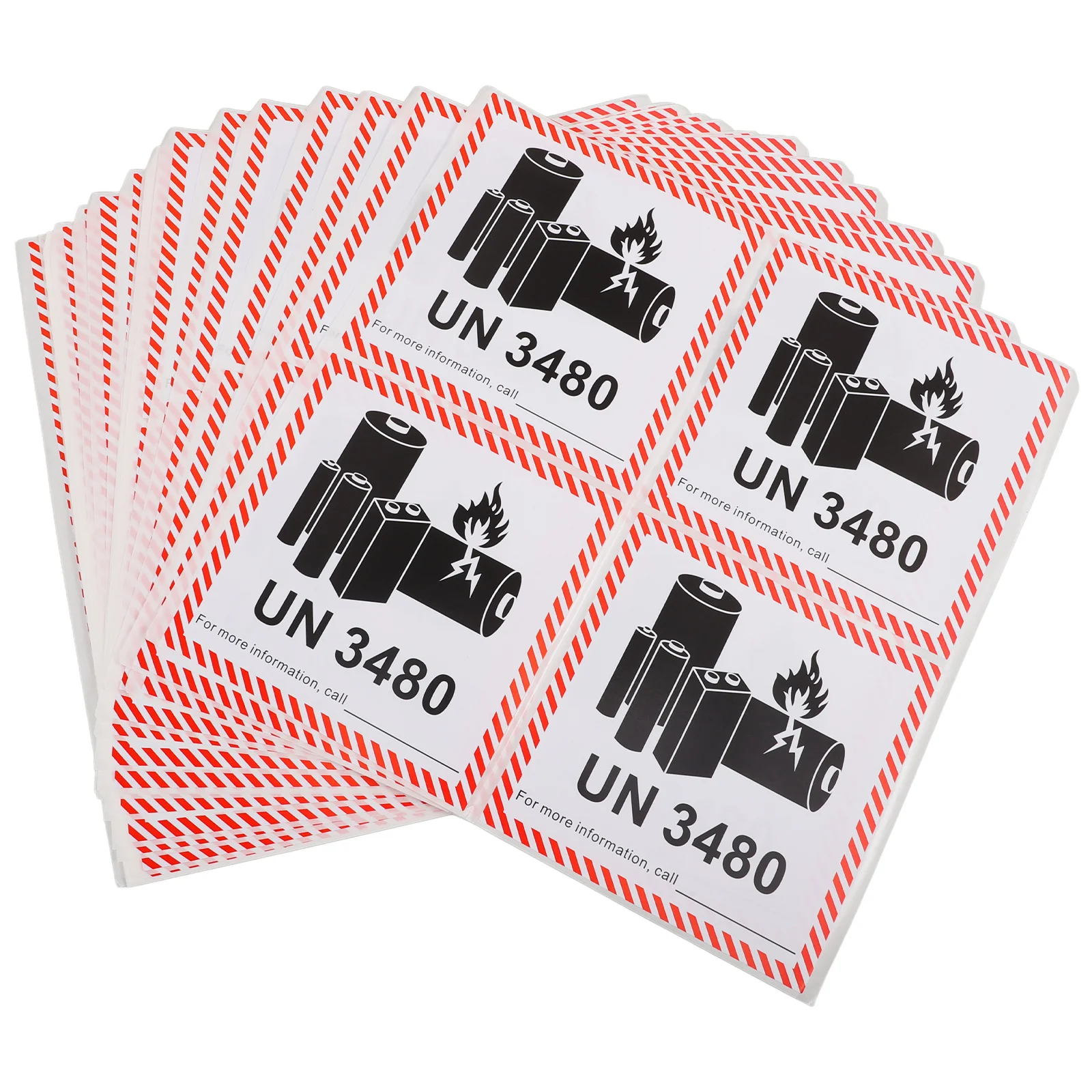 

100Pcs Transport Labels Waterproof Caution Stickers for Safe Warning Decals