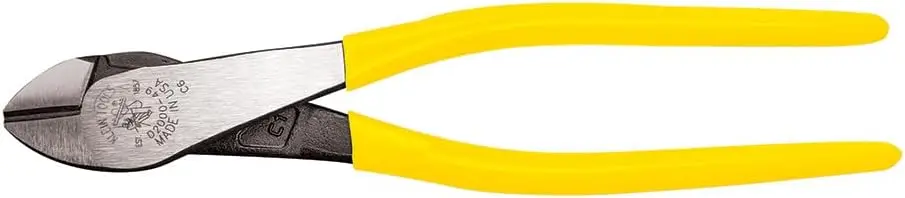 

9-дюймовые диагональные кусачки с усиленными лезвиями, короткими губками и двойными рукоятками, желтые
