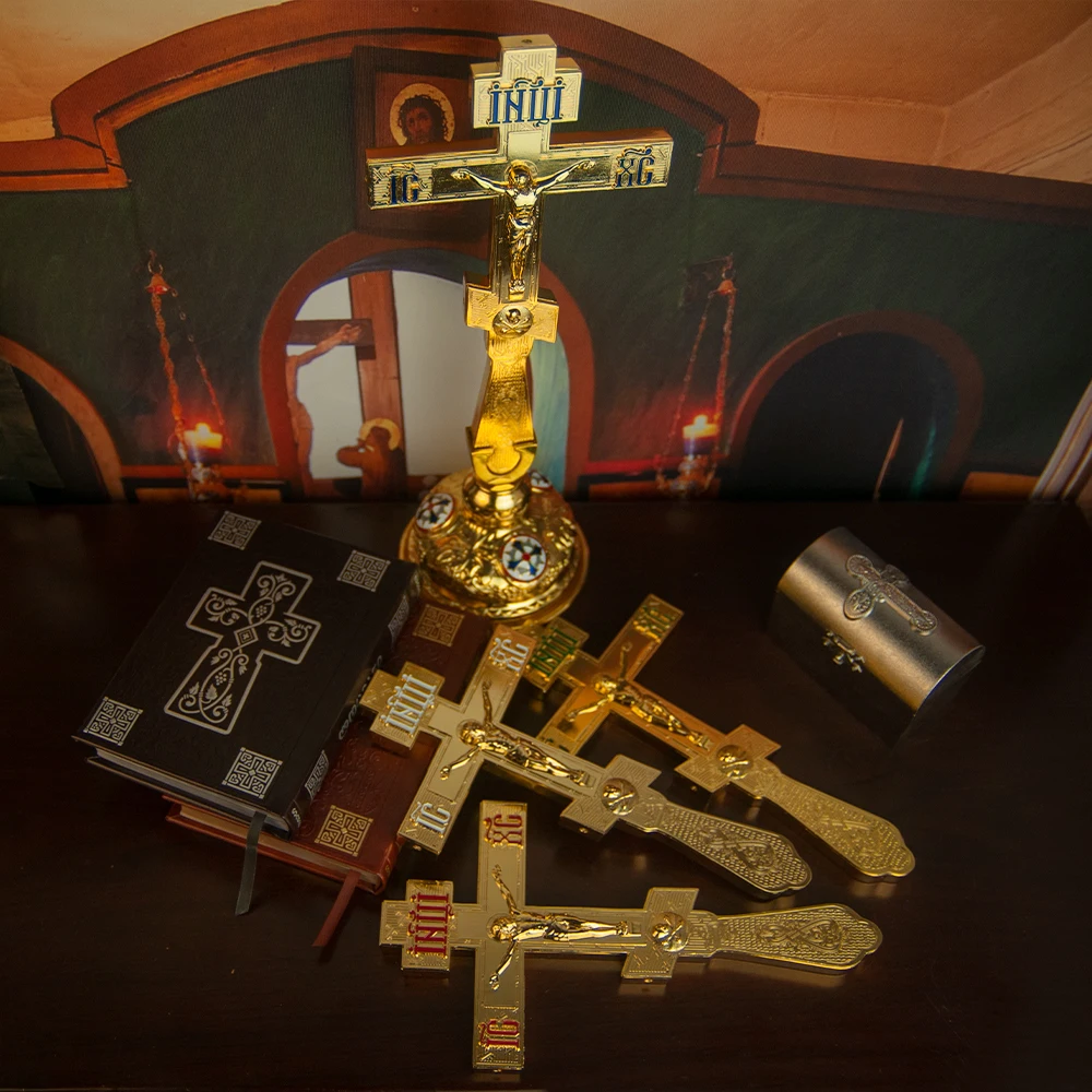 Orthodox Greek Cross Blessing Cross Articulos Religiosos Catolicos Church Decoration Cruz Pectoral