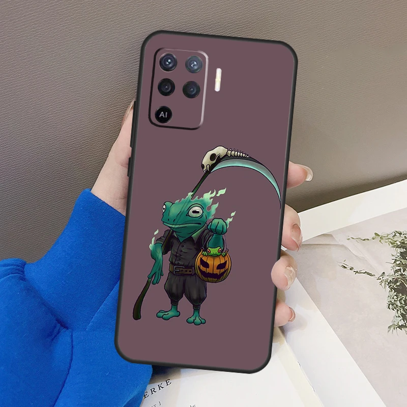 Cute Mouse Axolotl Frog Wizard For OPPO Find X3 X5 Pro A9 A5 A31 2020 A15 A16 A52 A72 A1K A83 A91 A54 A74 A94 A53S Case