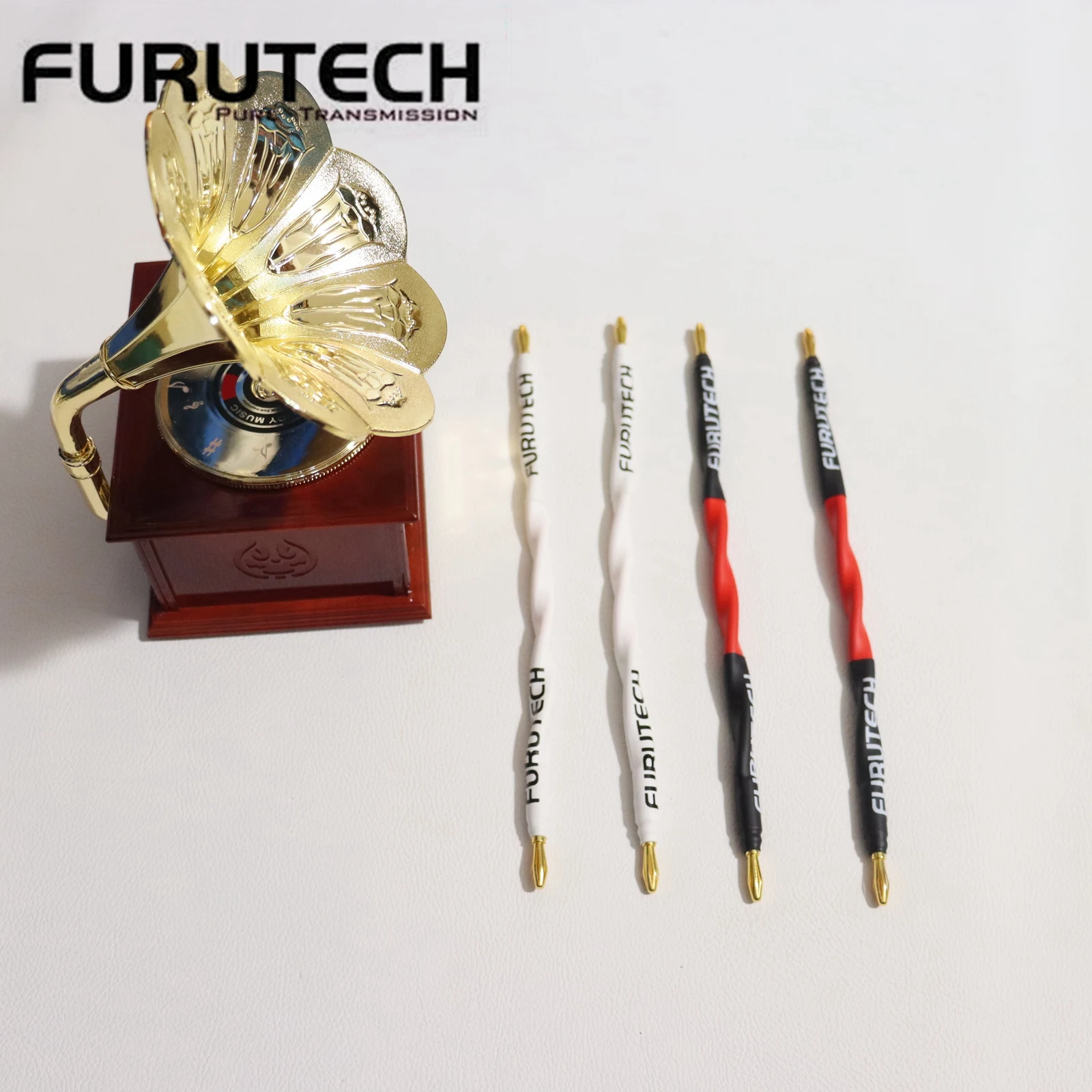 20cm*4pcs FURUTECH Speaker Cables FS-α36 Alpha OCC HiFi Speaker jumper Cable Bridge wire short wire