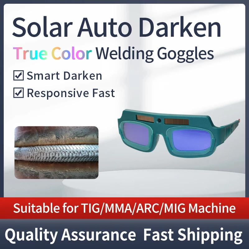 Solar automatic dimming welder's eye mask for ARC TIG MMA MIG MAG True Color welders Helmet goggles/Welder's glasses/lenses