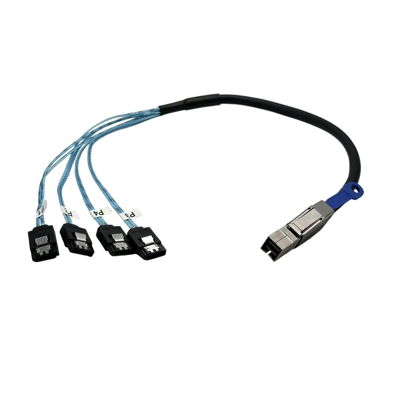 

Кабель для сервера MINI SAS HD SFF-8644 на 4 порта SATA 7P