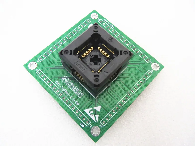 IC357-0644-068 QFP64 LQFP64 IC Test seat test bench test socket programming seat