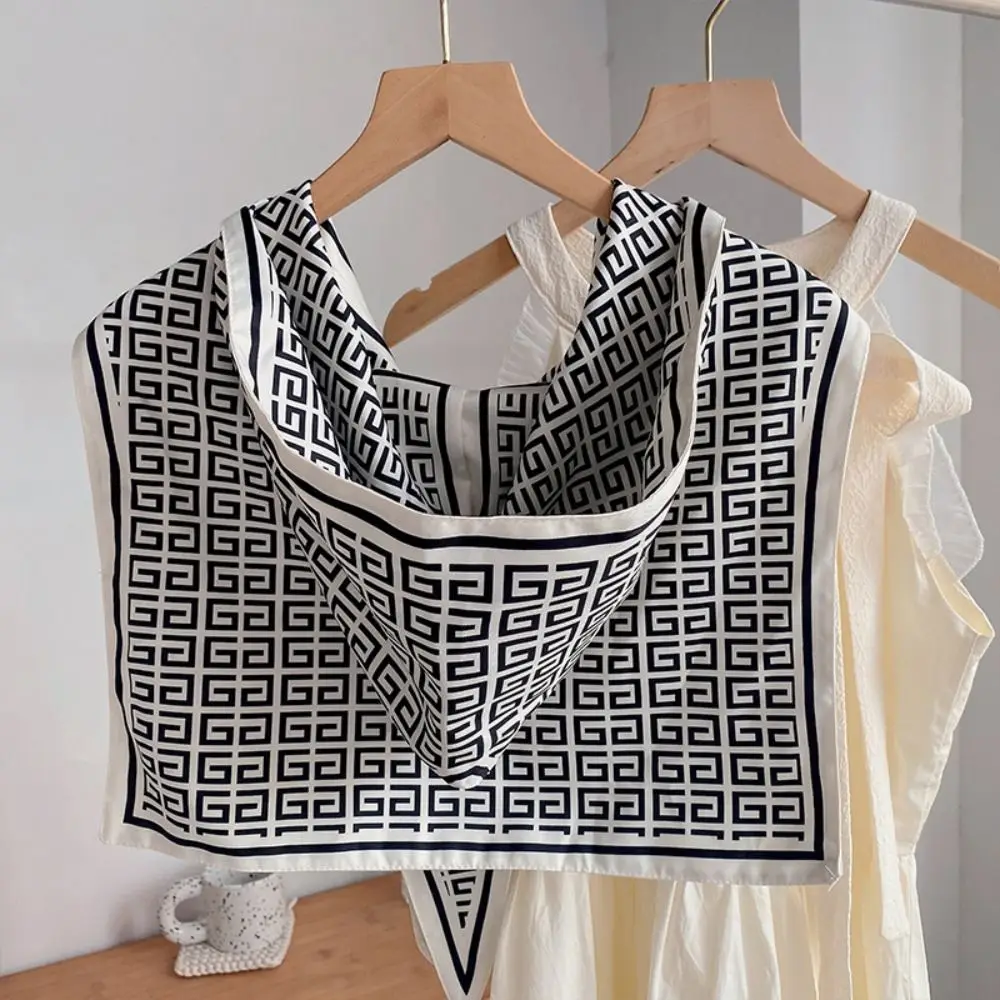 

National Style Summer Hooded Silk Shawl Sun Protection Windproof Sunscreen Scarf Comfortable Luxury Windproof Headdress Beach