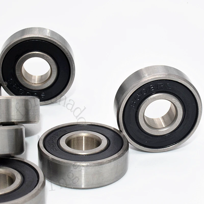 Stainless steel Bearing S608RS 10Pieces 8*22*7(mm) antirust rubber sealed High speed Mechanical equipment parts