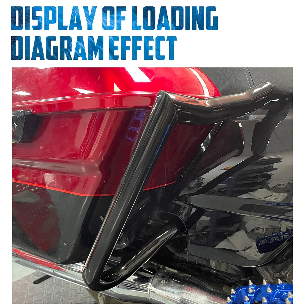 Motorcycle Saddlebag Crash Bars Bracket Guard Highway Protection For Harley Touring Road Street Electra Glide Road King 14-25