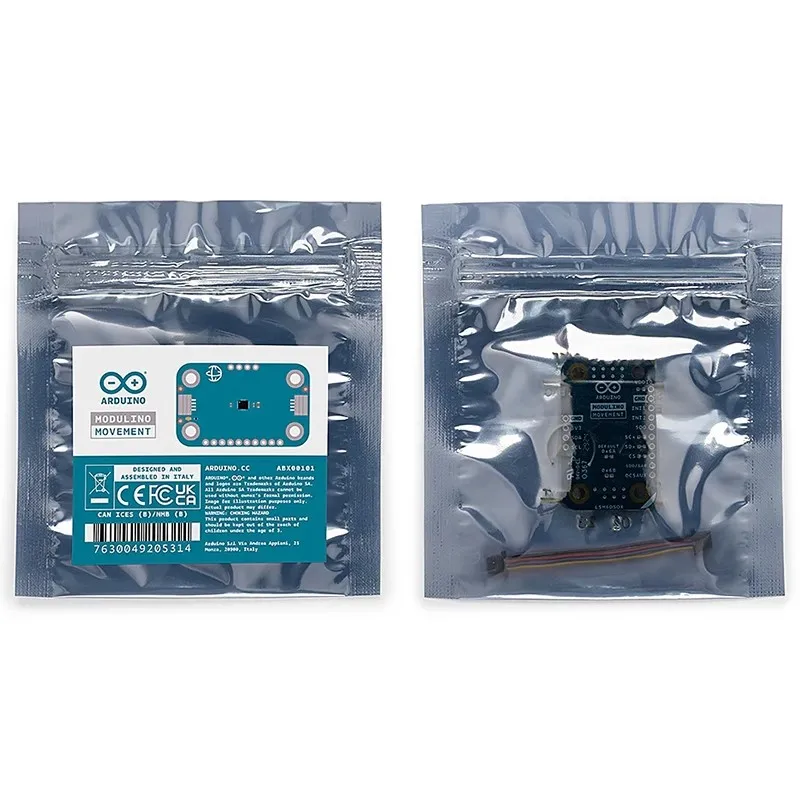 حركة Modulino ABX00101 تسجيل واستجابة إلى الحركات مثل الملعب المتداول أو المائل