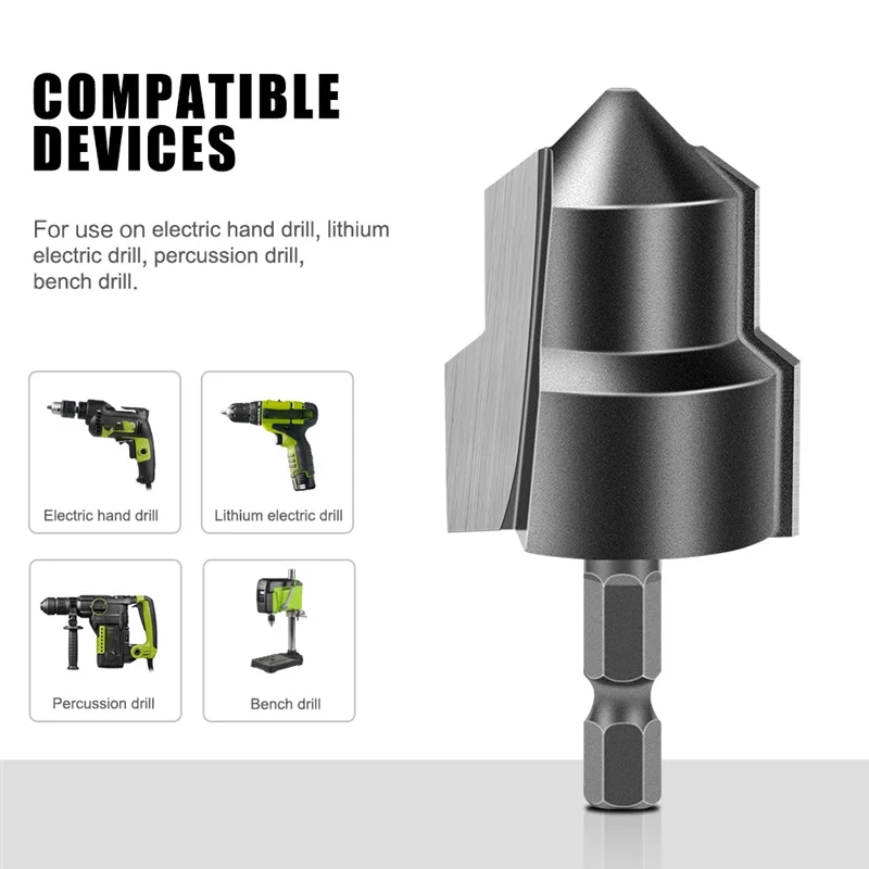 

N84R Upgraded Alloy Lifting Drill PPR/TPR Water Pipe Repair Drill Bracket Pagoda Drill Bit Chamfering Tool 20/25/32Mm