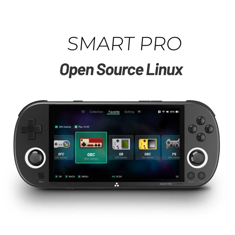 

Y19A For Trimui Smart Pro Game Console Open Source Linux Retro Video Game Console Supports For GBC GB SFC Multiple Emulators C