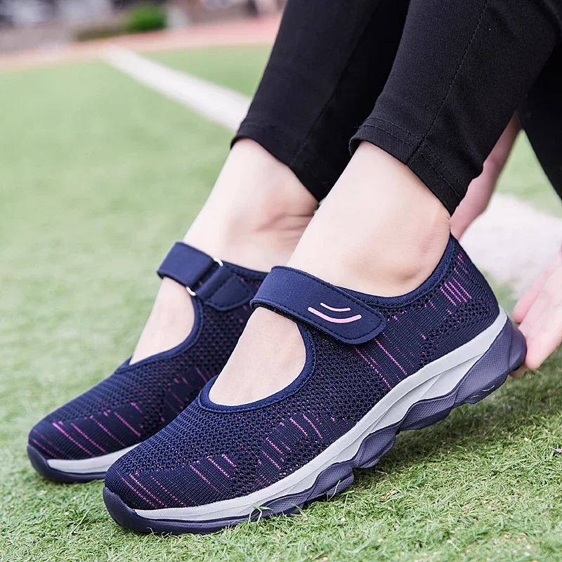 2021 Summer Fashion Women Flat Platform Shoes Woman Breathable Mesh Casual Sneakers Women Zapatos Mujer Ladies Boat Shoes