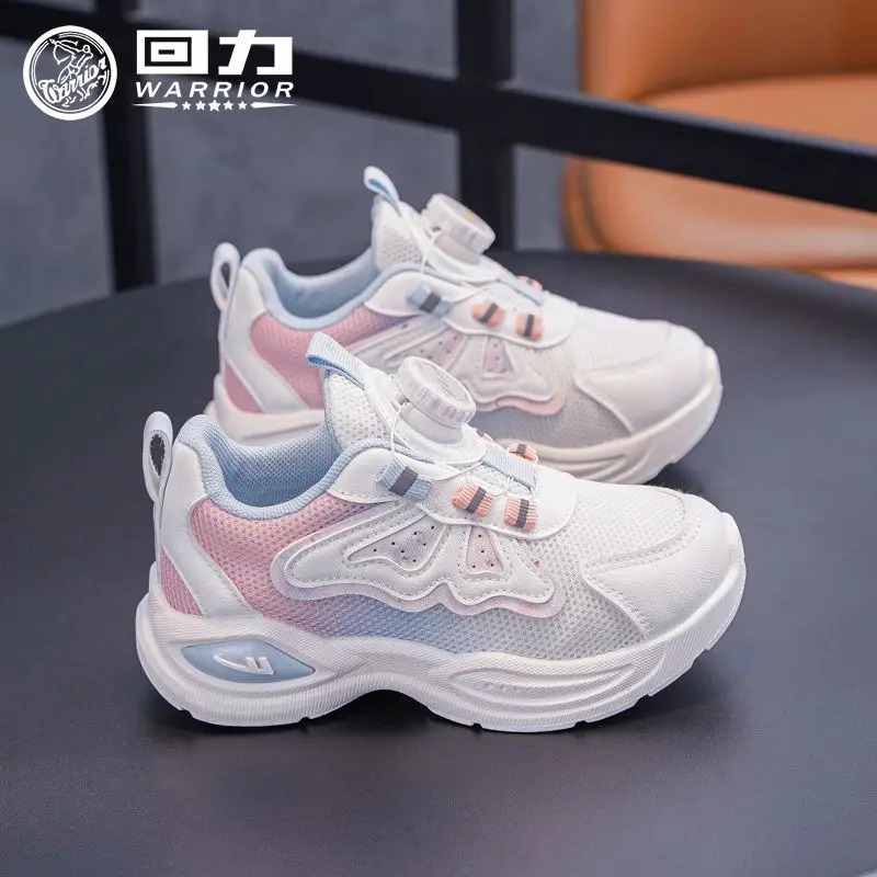 

2025 New Autumn Children Mesh Sports Shoes Lightweight Butterfly Girls Sneakers