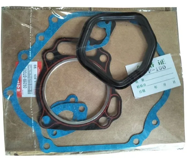 190F FULL GASKET SET CHINESE 192F 4 CYCLE  ENGINE CARB MUFFLER CYLINDER BASE CRANKCASE CARBURETOR  GASKETS FREE SHIPPING