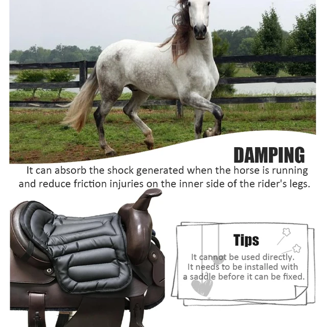 Horse Riding Saddle Pad Artificial Leather Shock Soft Equestrian Seat Pad Western Long Saddle Cushion Motorcycle Seat Cushion 4 Horse Riding Saddle Pad Artificial Leather Shock Soft Equestrian Seat Pad Western Long Saddle Cushion Motorcycle Seat Cushion 4